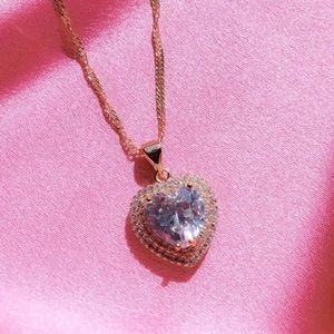 Princess Heart Gold Filled Necklace